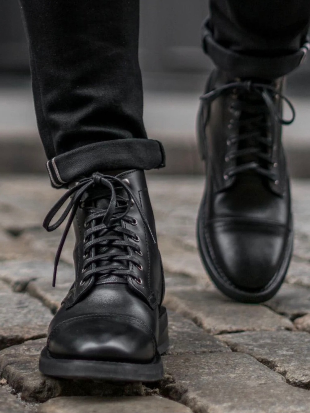 Thursday Boot Company Black Leather Captain Boots